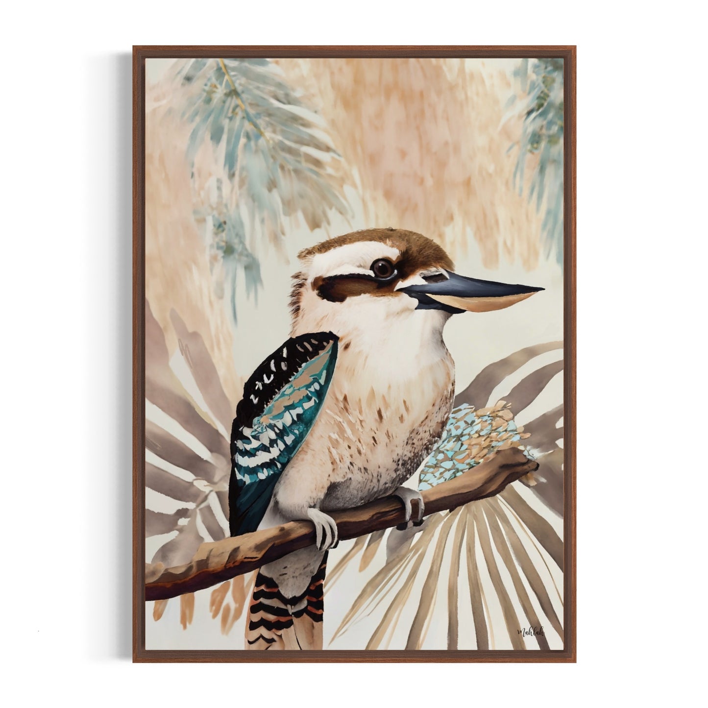 kookaburra Fern Canvas Print