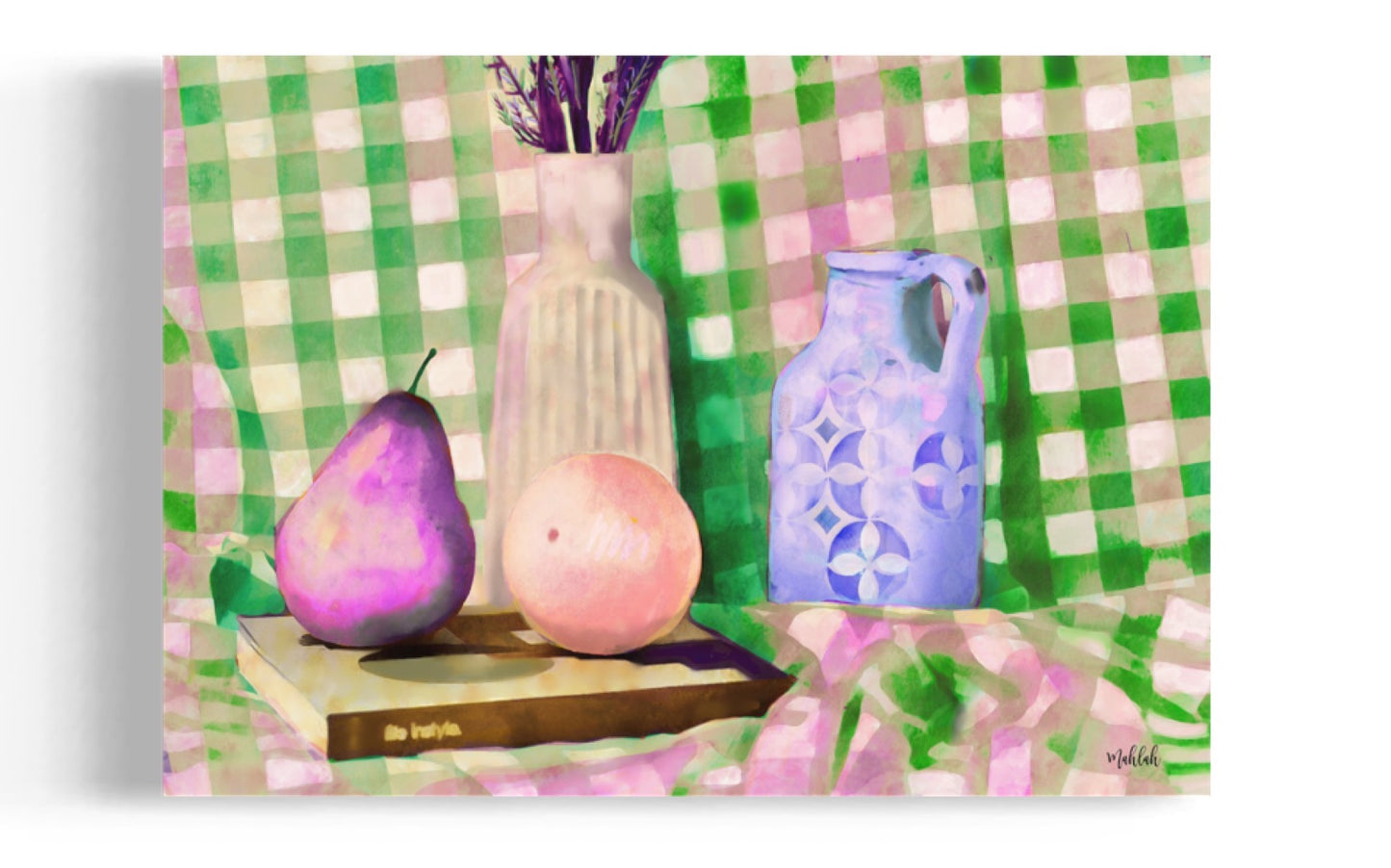A2 Print  Gingham Lunch