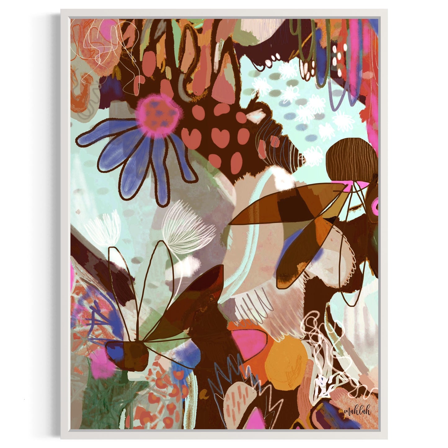 Warm Blossoms of the Mind canvas print