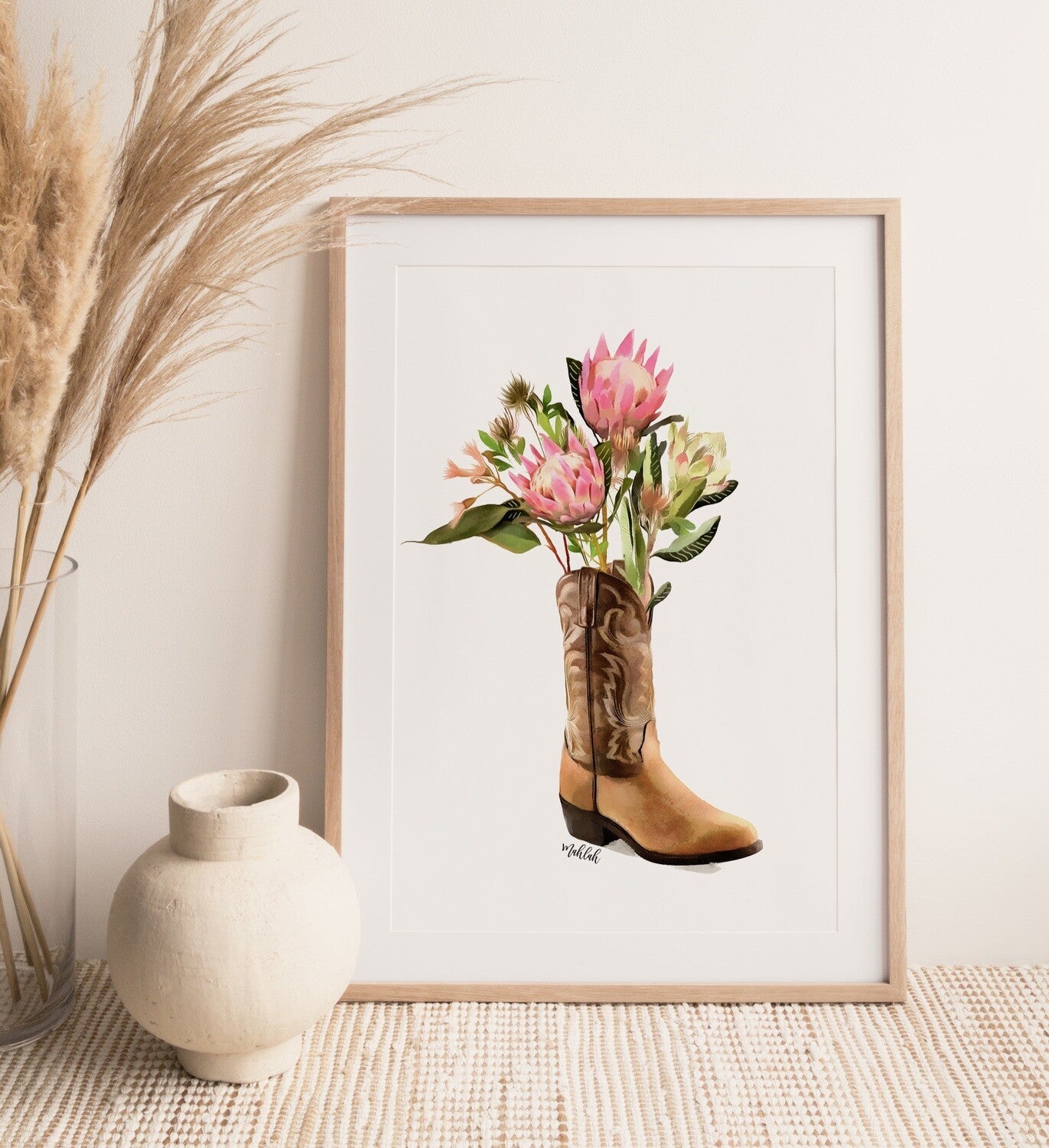 Flower boot Print