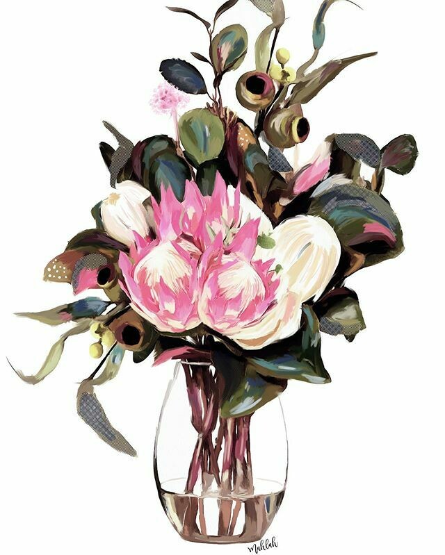 Maisy Vase Print