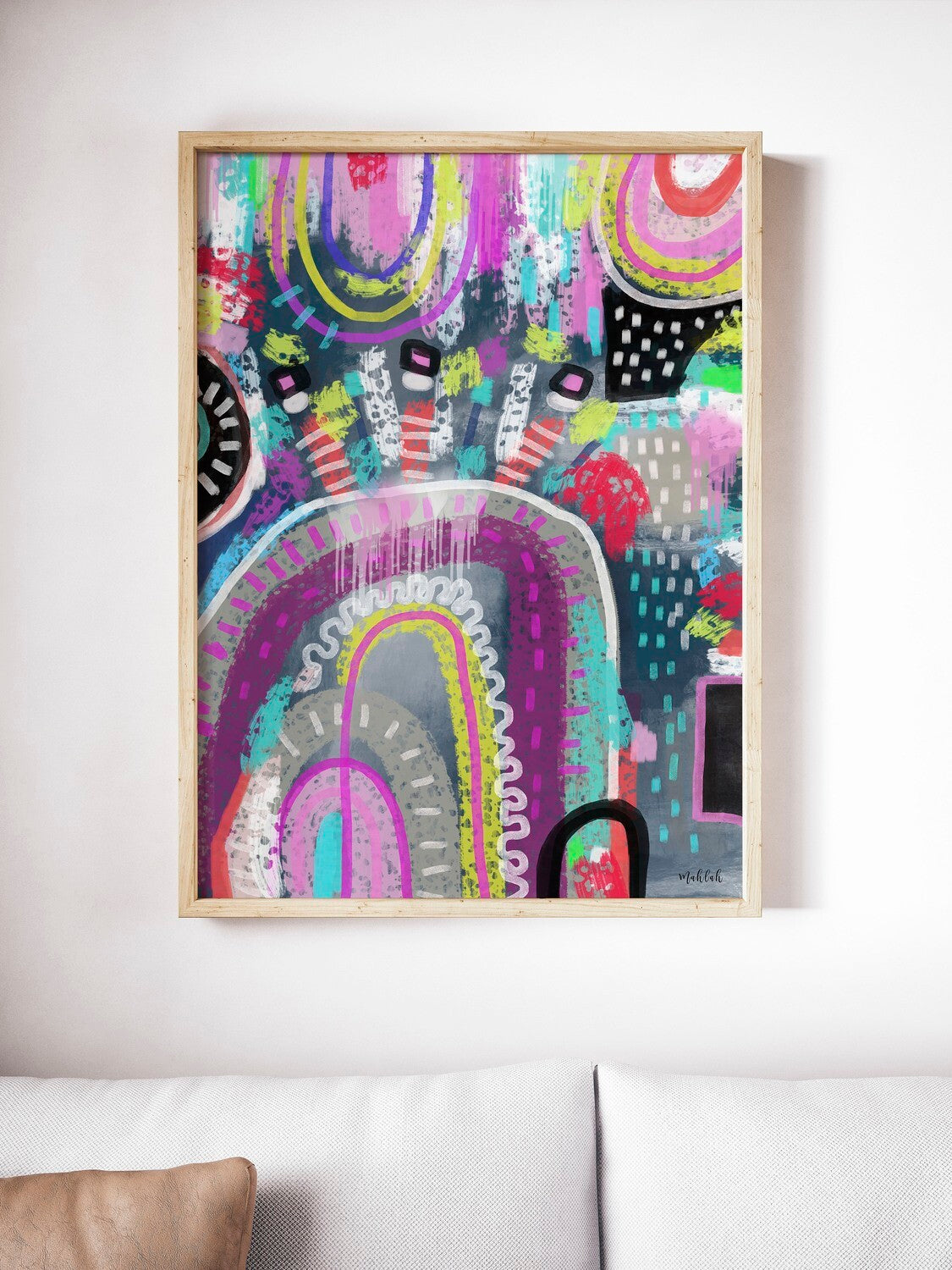 Fleck abstract Canvas Print