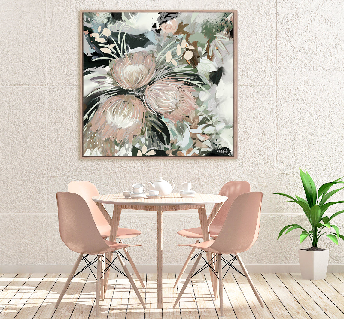 Forbes Florals (Square) Canvas Print