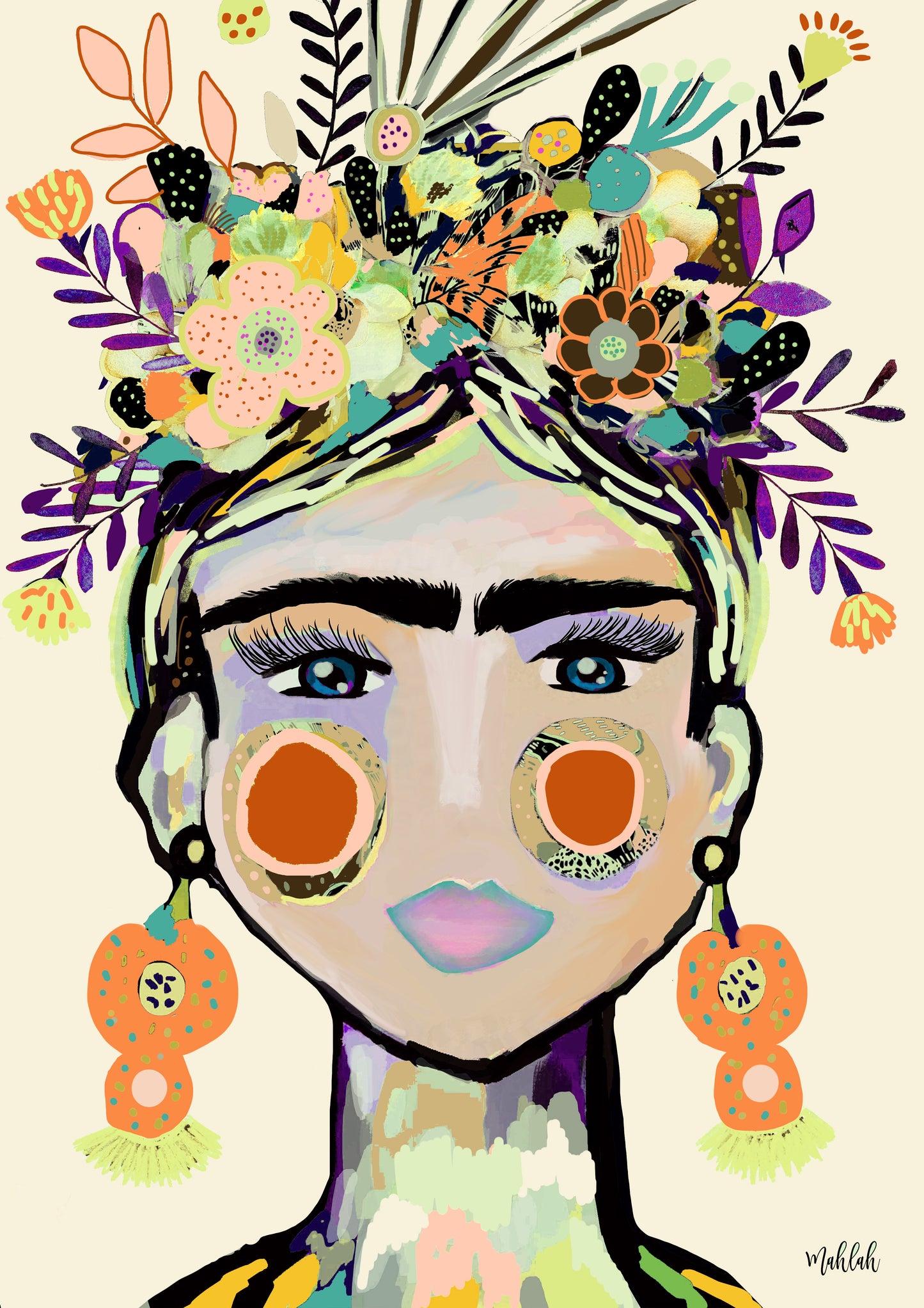 Birthday Frida (Assorted colours)  Canvas Print