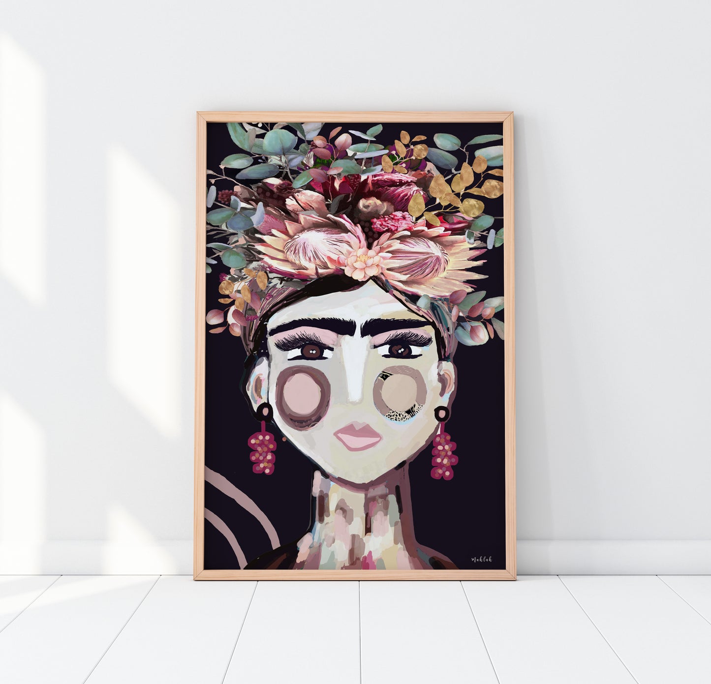 Australiana Frida (Dark) Canvas Print