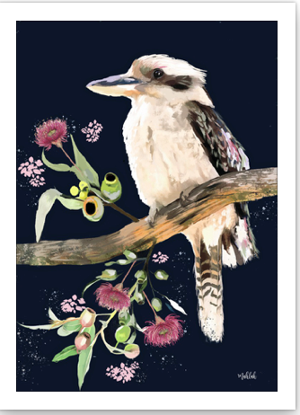 Kookaburra Branch Art  Print