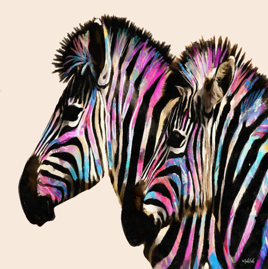 Natural Zebra Canvas Print