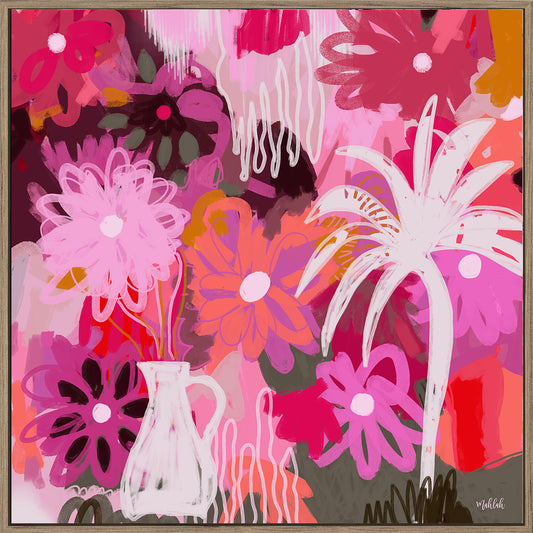 Flower power pinks Canvas Print