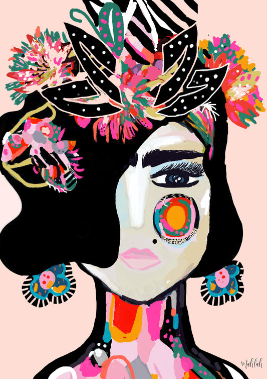 Festive Frida Print