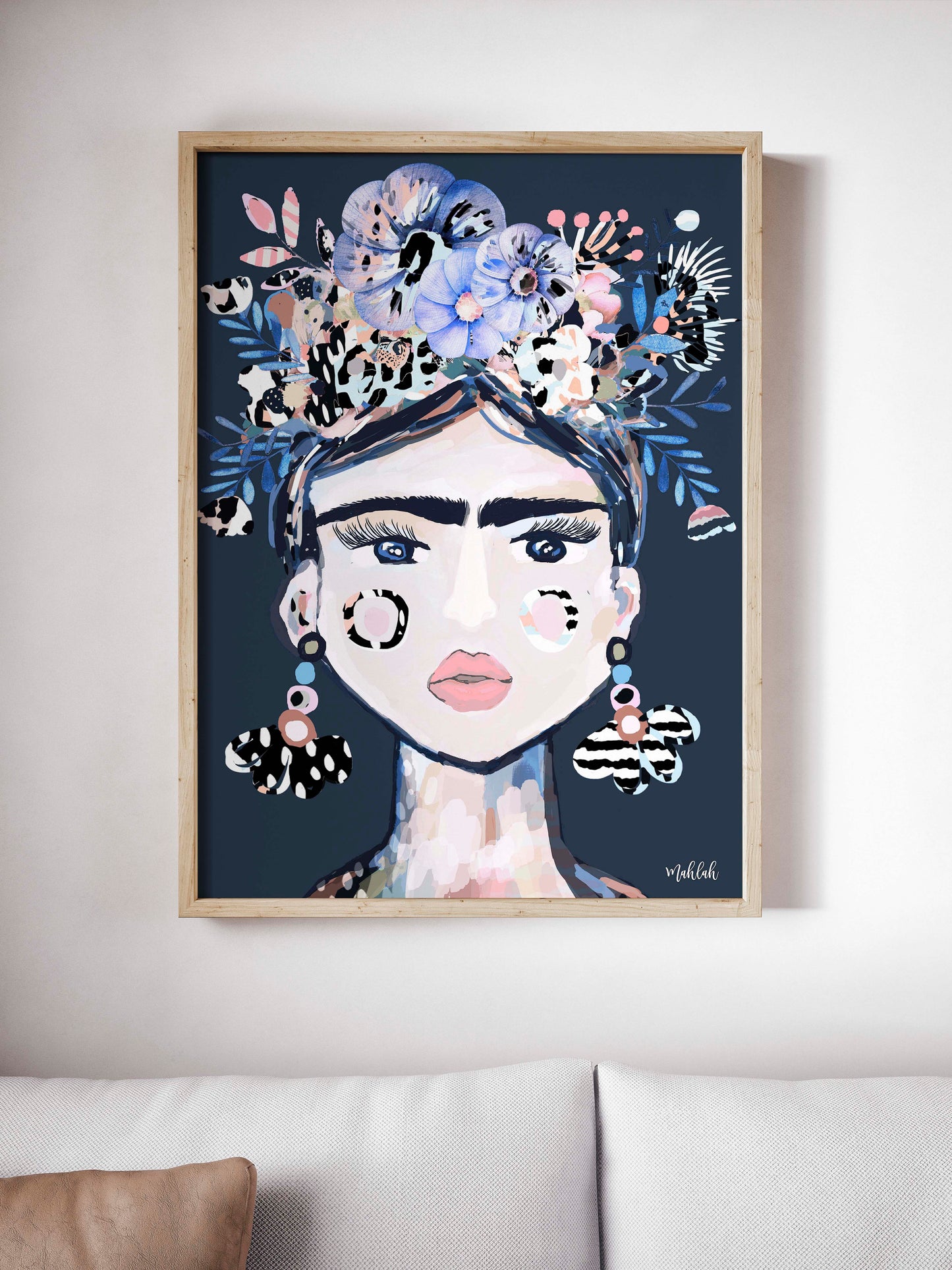 Lida Blue  Art  Print