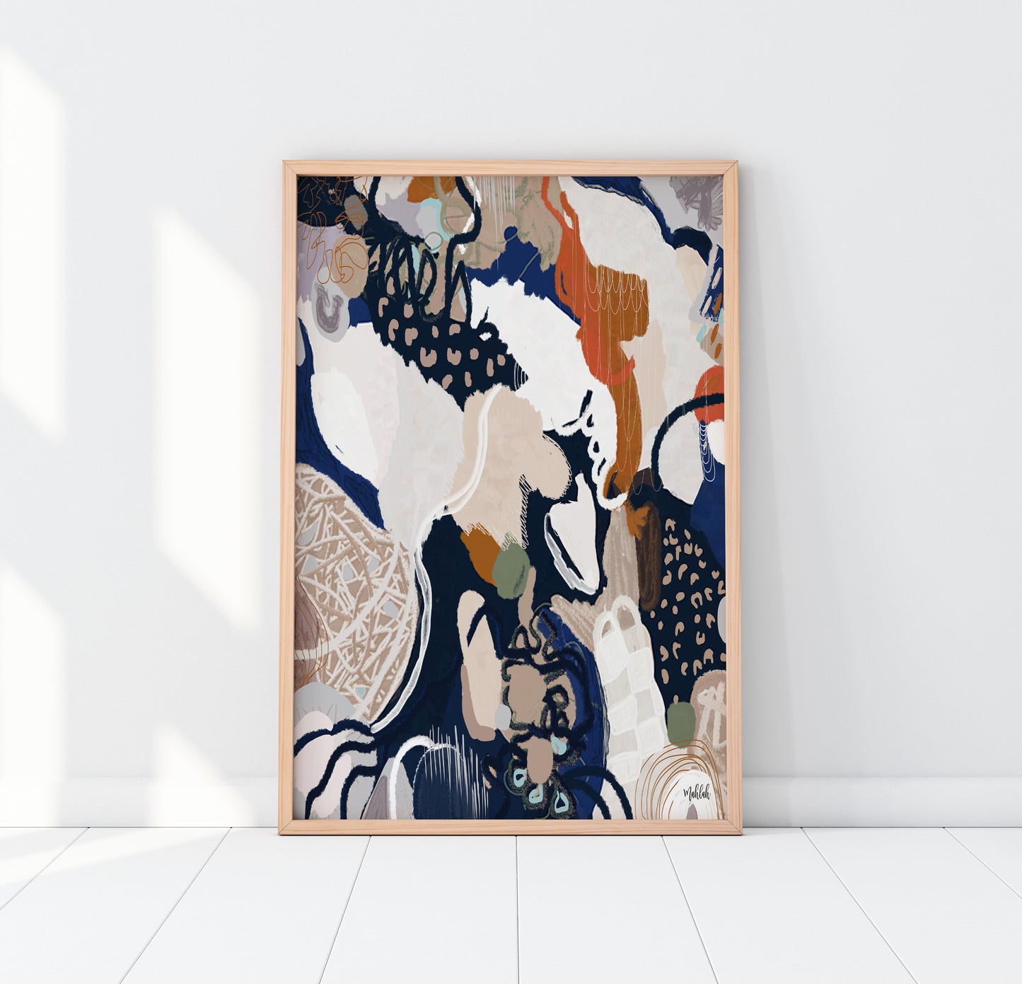 Norma abstract Portrait Canvas print