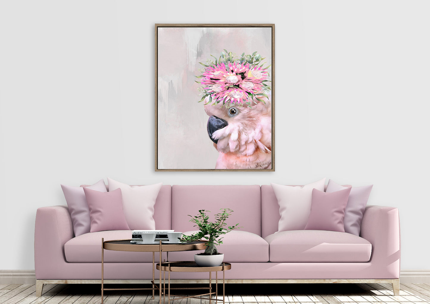 Pink Cockatoo Canvas  Print