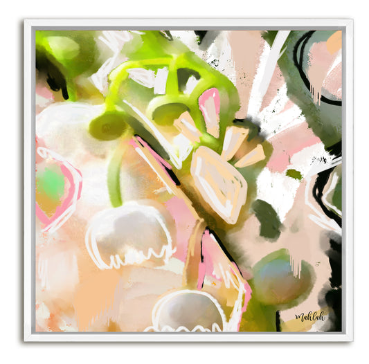 Sweet pea abstract Canvas Print