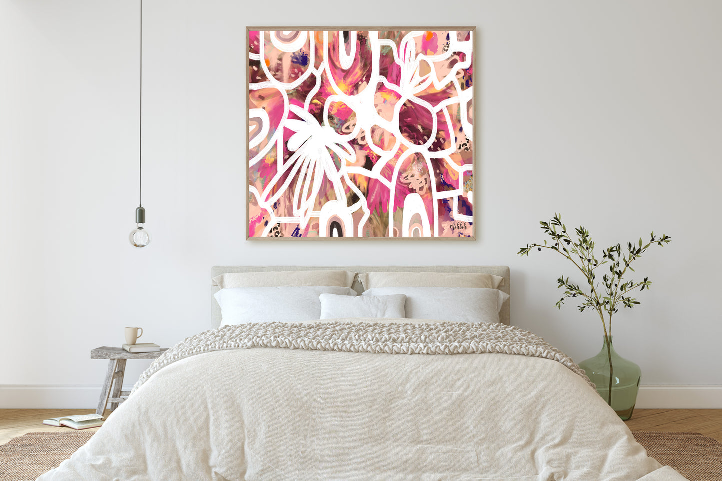 Inside abstract (Square) Canvas Print